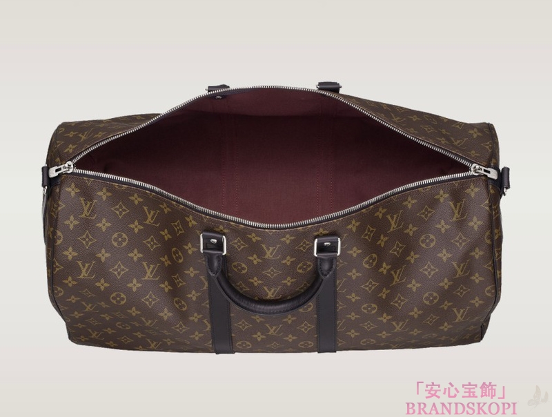 LOUIS VUITTON（ルイヴィトン）キーポルバンドリエール55/モノグラムマカサー/ボストンバッグ(M56714)
