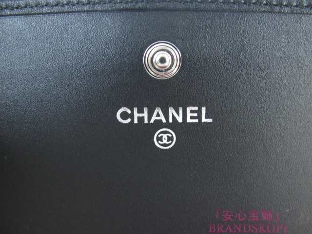 CHANEL（シャネル）カンボンライン　ＺＩＰ長財布A50077
