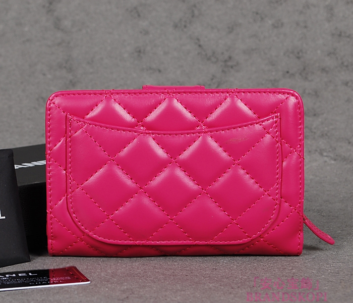 シャネル 長財布 CHANEL シャネル 財布 二つ折り マトラッセ キルティング レザー ローズ A48667