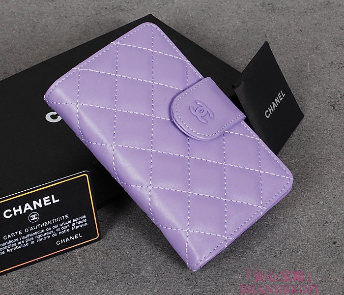 シャネル 長財布 CHANEL シャネル 財布 二つ折り マトラッセ キルティング レザー ラベンダー A48667
