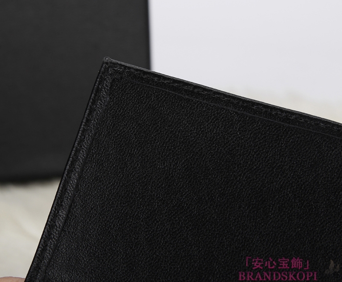 シャネル 財布 CHANEL Wホック長財布 ラムスキン ブラック A48983