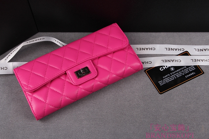 シャネル 長財布 CHANEL シャネル 財布 二つ折り マトラッセ  キルティング ラムスキン ローズ A35297