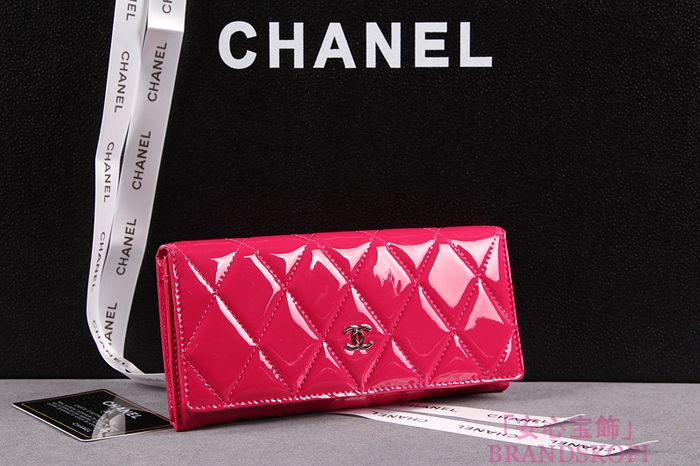シャネル 長財布 CHANEL  財布 二つ折り マトラッセ ココマーク エナメル ローズ/ブルゴーニュ/ブラック/ピンク/ブルー A50106