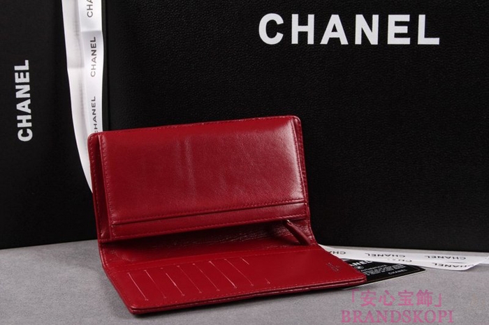 シャネル 長財布 CHANEL 財布 二つ折り  マトラッセ  ラムスキン ブルゴーニュ A61667