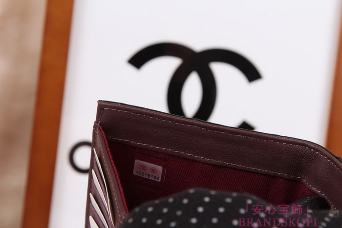 シャネル CHANEL 長財布 3折 タイムレスクラシック マトラッセ ラムスキン ブラック*クラレット A46518