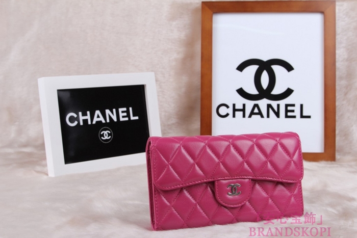 シャネル CHANEL 長財布 3折 タイムレスクラシック マトラッセ ラムスキン ローズ A46518