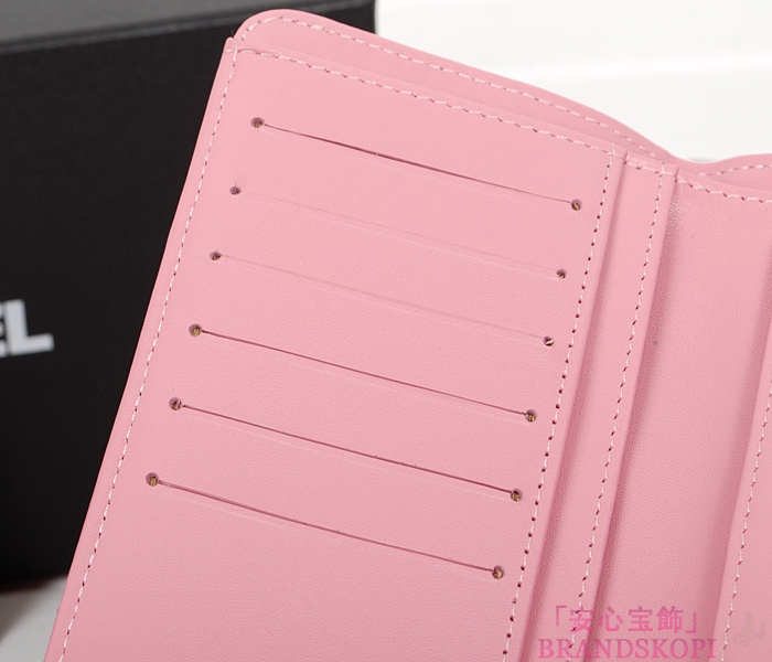 シャネル 財布  マトラッセライン 長財布 ピンク A31506-39