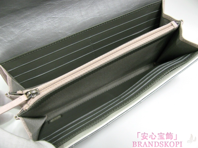 CHANEL（シャネル）ZIP長財布/シルバー/レザー15280296