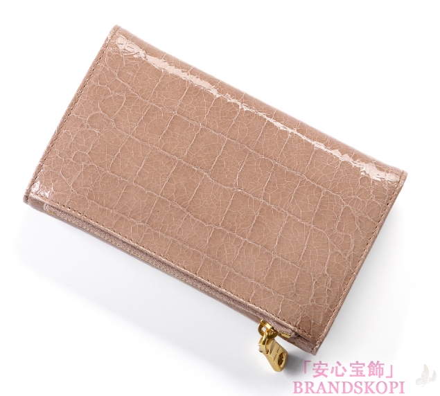 ミュウ ミュウ　12/13年秋冬新作ST.COCCO LUX三つ折り中財布 5M1097 NKG F0236 