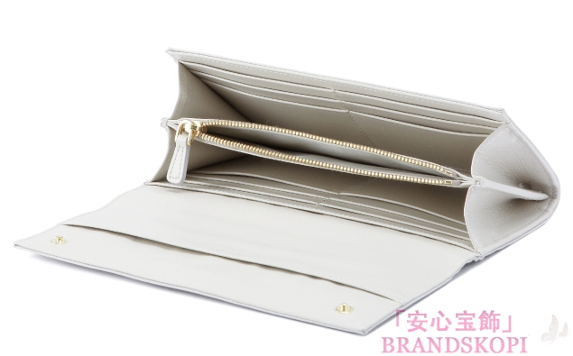 ミュウ ミュウ　2013年春夏新作ST.COCCO LUX二つ折り 長財布 5M1109 NKG F0K74 