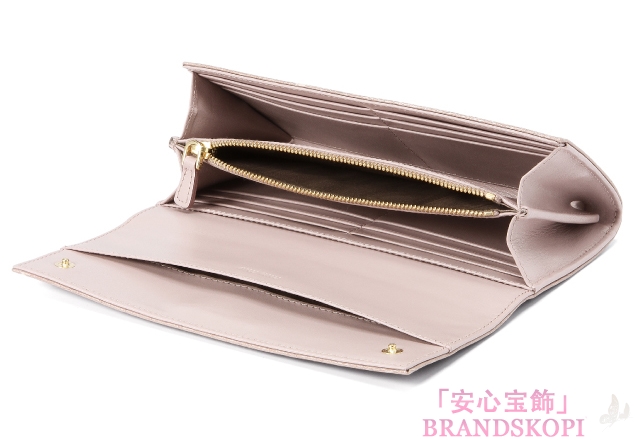 ミュウ ミュウ　2013年春夏新作ST.COCCO LUX二つ折り 長財布 5M1109 NKG F0236 