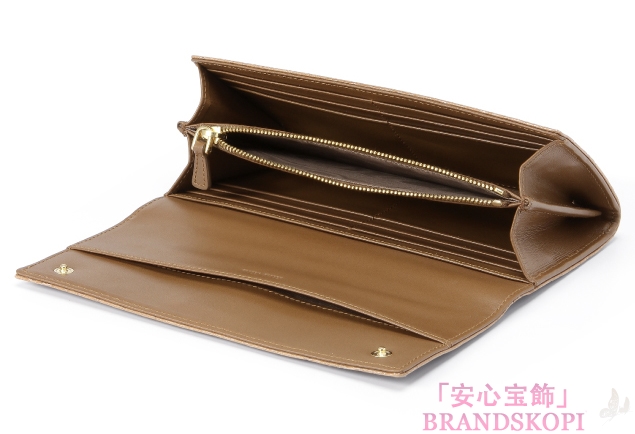 ミュウ ミュウ　2013年春夏新作ST.COCCO LUX二つ折り 長財布 5M1109 NKG F0040 
