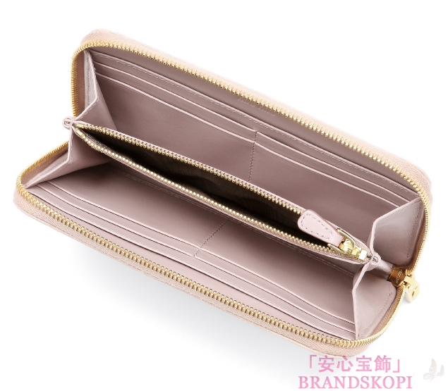 ミュウ ミュウ　2013年春夏新作ST.COCCO LUXラウンドファスナー 長財布 5M0506 NKG F0D91