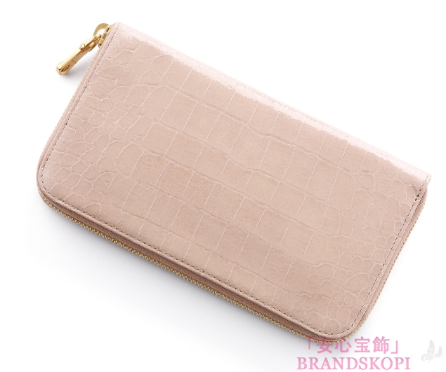 ミュウ ミュウ　2013年春夏新作ST.COCCO LUXラウンドファスナー 長財布 5M0506 NKG F0D91