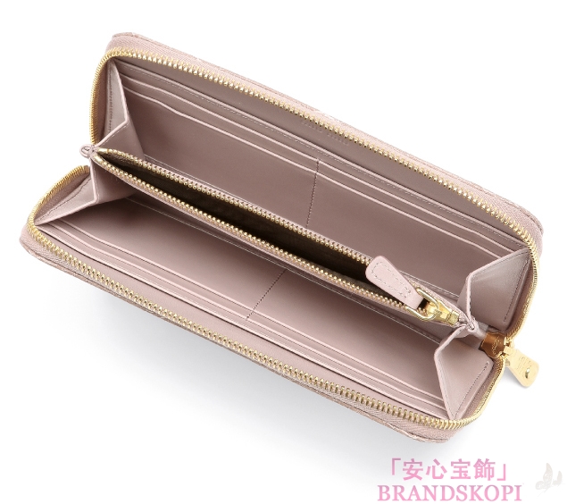ミュウ ミュウ　2013年春夏新作ST.COCCO LUXラウンドファスナー 長財布 5M0506 NKG F0236