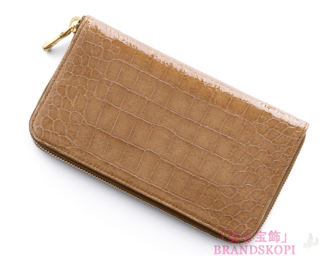 ミュウ ミュウ　2013年春夏新作ST.COCCO LUXラウンドファスナー 長財布 5M0506 NKG F0040