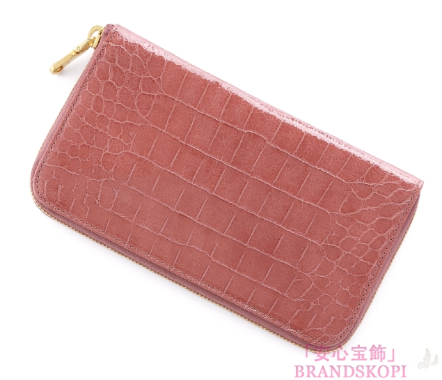 ミュウ ミュウ　2013年春夏新作ST.COCCO LUXラウンドファスナー 長財布 5M0506 NKG F0405