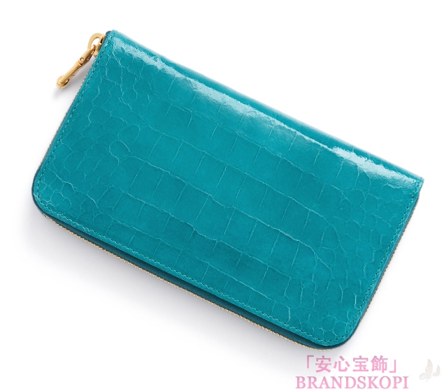 ミュウ ミュウ　2013年春夏新作ST.COCCO LUXラウンドファスナー 長財布5M0506 NKG F0136