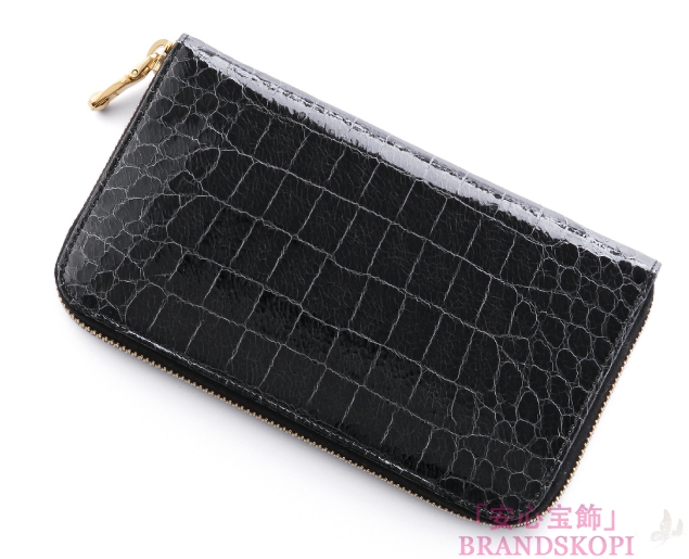 ミュウ ミュウ　2013年春夏新作ST.COCCO LUXラウンドファスナー 長財布 5M0506 NKG F0002