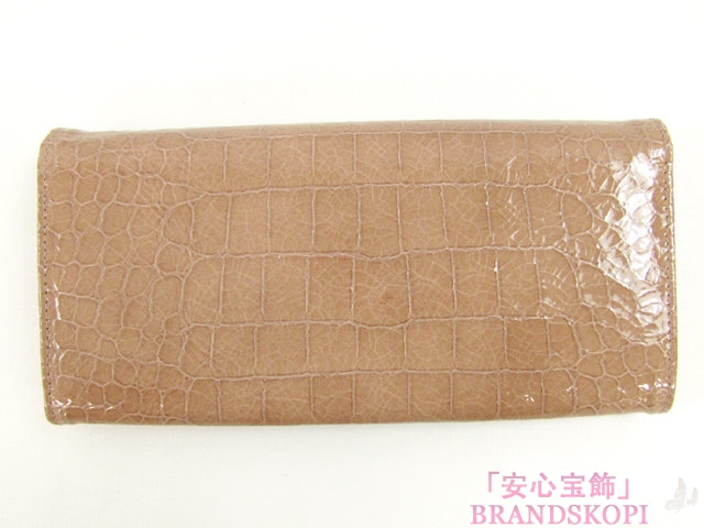 miu miu（ミュウミュウ）ST.COCOLUXZIP長財布/CIPRIA（ベージュピンク）（金具：ゴールド）/型押しカーフ5M1109 NKG F0236 00
