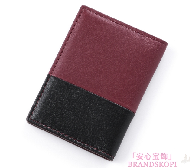 セリーヌラムスキンコンビカラー カードケース101593HTM 28LN  