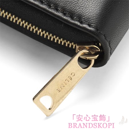 セリーヌ/CELINE/ ラウンドファスナー長財布[小銭入れ付き]ブラック10685-3fta-38no