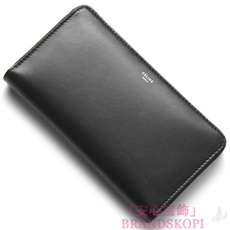 セリーヌ/CELINE/ ラウンドファスナー長財布[小銭入れ付き]ブラック10685-3fta-38no