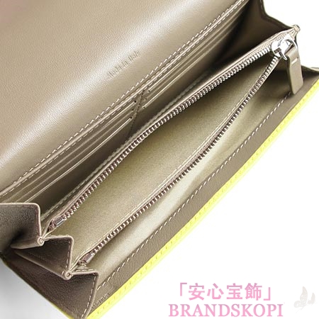 セリーヌ 長財布[小銭入れ付き]ラージマルチファンクション /レモンイエロー×ピスタチオグリーン10760-3fjn-11us