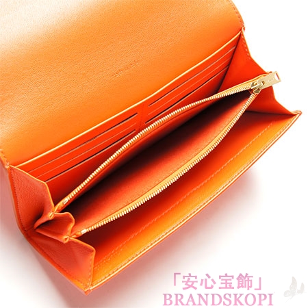 セリーヌ 長財布[小銭入れ付き]ラージマルチファンクション /ネオンオレンジ10760-3fta-20or