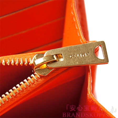 セリーヌ 長財布[小銭入れ付き]ラージマルチファンクション /ネオンオレンジ10760-3fta-20or
