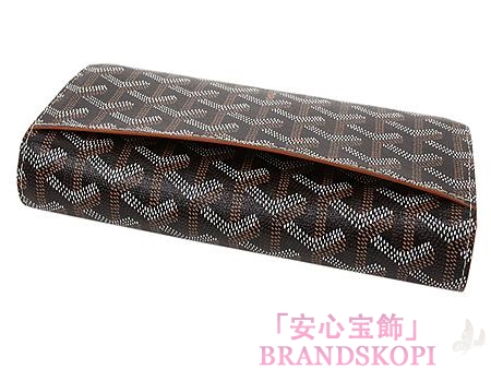 ゴヤール(GOYARD) 二つ折長財布（ブラック×ブラウン） APMVARENNE03-NOIR-GOLD