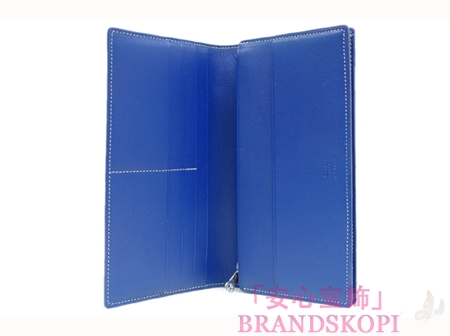 ゴヤール(GOYARD) 二つ折長財布（ブルー）GY-APM20512-PRT-FE-GM-MARINEBL