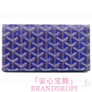 ゴヤール(GOYARD) 二つ折長財布（ブルー）GY-APM20512-PRT-FE-GM-MARINEBL