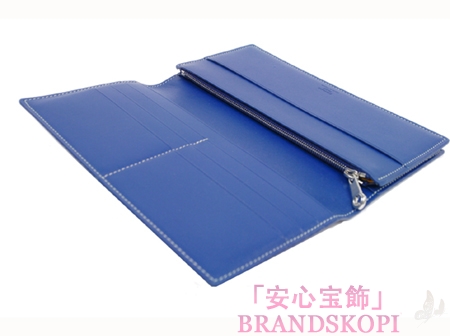 ゴヤール(GOYARD) 二つ折長財布（ブルー）GY-APM20512-PRT-FE-GM-MARINEBL
