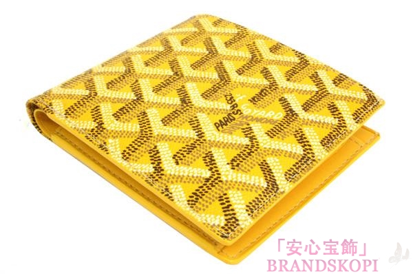 ゴヤール(GOYARD) 二つ折財布（イエロー）GY-APM11008-JAUNEJAUNE