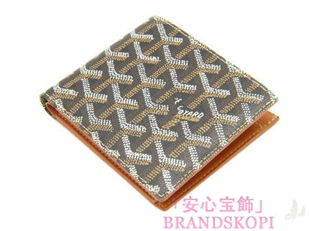 ゴヤール(GOYARD) 二つ折り財布（ブラック×ナチュラル） APM11003-PORFE-GM-NOIR-NATUREL