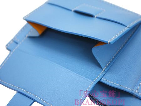 ゴヤール二つ折り財布(ブルー) GY-APM11010-POP-MON-BLEVCIEL