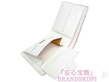 ゴヤール二つ折り財布(ホワイト) GY-APM11050-BLANCHEBLANC