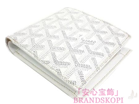 ゴヤール二つ折り財布(ホワイト) GY-APM11050-BLANCHEBLANC