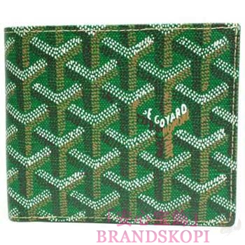 ゴヤール(GOYARD) 二つ折り財布(グリーン）GY-APM11009-POR-MON-VERTEVERT