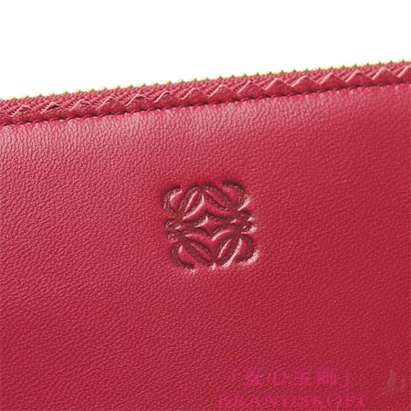 ロエベ/LOEWE/ ラウンドファスナー 長財布[小銭入れ付き]/182n81-f13-7400 /LIPSTICK