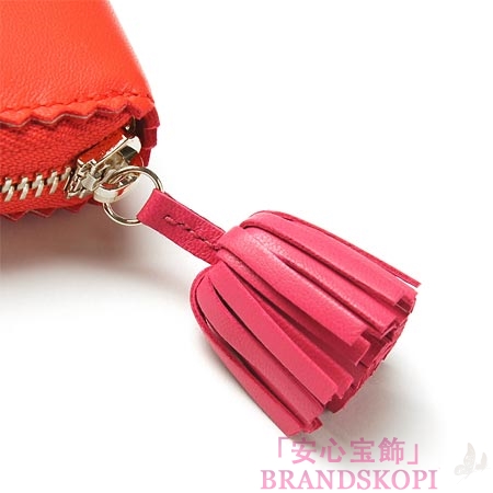 ロエベ/LOEWE/ ラウンドファスナー 長財布[小銭入れ付き]/182n81-f13-7130 /CORAL