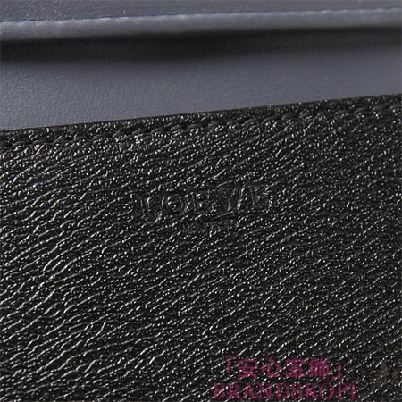 ロエベ/LOEWE/ レザーカードケース/10330-f16-1339 /BKACK×OCEAN BLUE