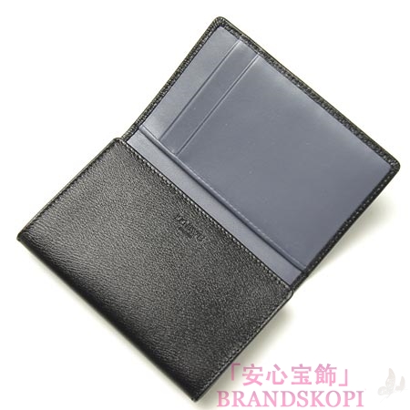 ロエベ/LOEWE/ レザーカードケース/10330-f16-1339 /BKACK×OCEAN BLUE