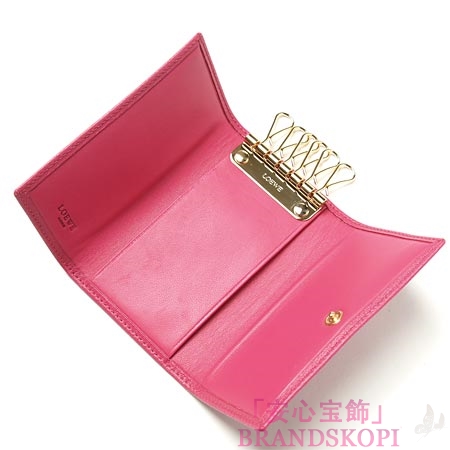 ロエベ/LOEWE/ レザーキーケース/10330-802-7170 /FUCSIA