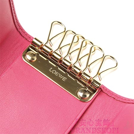 ロエベ/LOEWE/ レザーキーケース/10330-802-7170 /FUCSIA