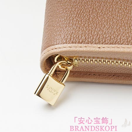 ロエベ/LOEWE/ ラウンドファスナー 長財布[小銭入れ付き]/11395-cf13-3366 /ブラウン×ベージュ
