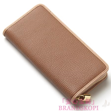 ロエベ/LOEWE/ ラウンドファスナー 長財布[小銭入れ付き]/11395-cf13-3366 /ブラウン×ベージュ
