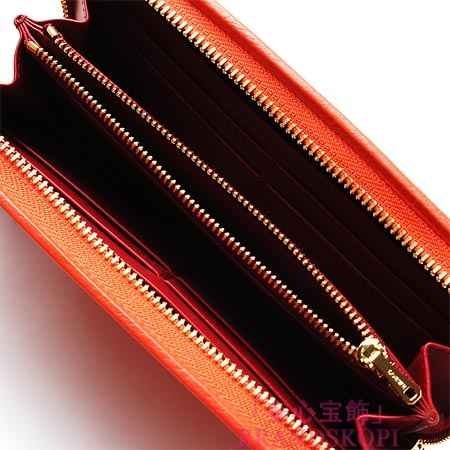ロエベ/LOEWE/ ラウンドファスナー長財布[小銭入れ付き]/17679-f13-7130 /レッド