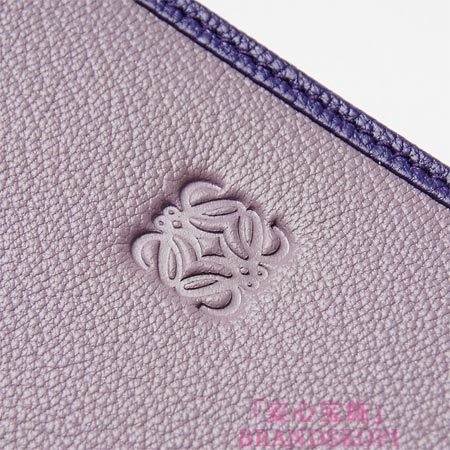 ロエベ/LOEWE/ ラウンドファスナー 長財布[小銭入れ付き]/11395-cf13-6152 /ラヴェンダー×パープル
